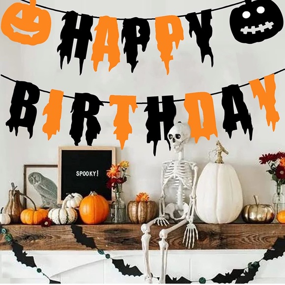 Happy Birthday “Halloween” Banner. Like new condition. - Picture 4 of 4